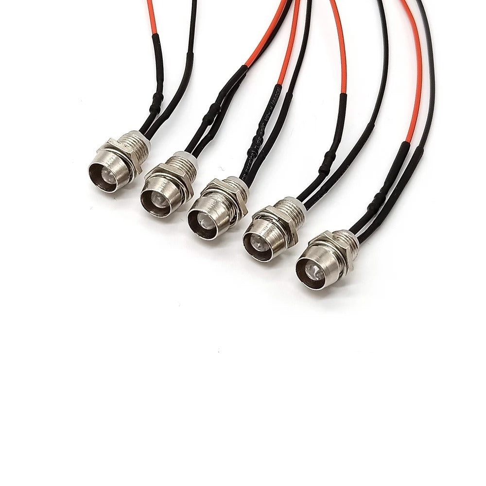 Mini LED spotverlichting - Blauw - 10mm - 12/24V Mini LED spotverlichting - Blauw - 10mm - 12/24V
